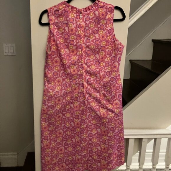 Vintage MOD Pink Floral Dress - Picture 5 of 11